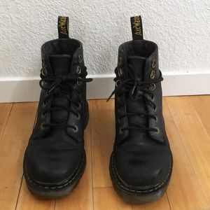 Black Dr martens with floral lining